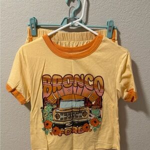 Ford Bronco Kids set - Yellow with Orange Accents